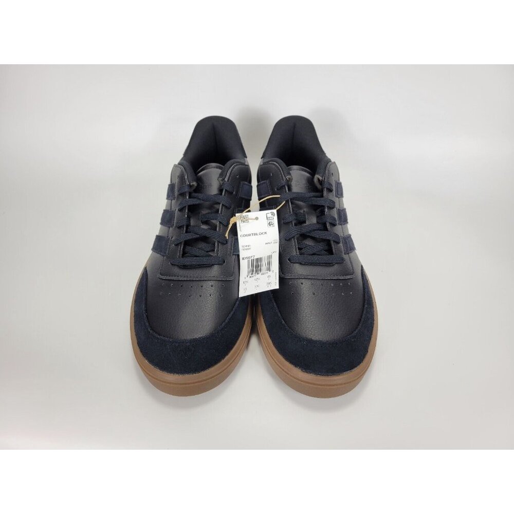 Adidas Courtblock Athletic Shoes Sneakers Mens Size 13 Black Gum Brown ID9077 - Picture 4 of 11